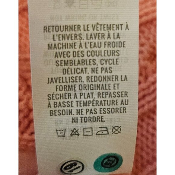 Aerie Woman Size XL Pink Cable Knit Cropped Sweater Cotton Casual  Long Sleeve - Picture 8 of 9